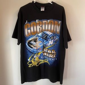 Jeff gordon nascar Star Wars episode 1 t-shirt 1999
